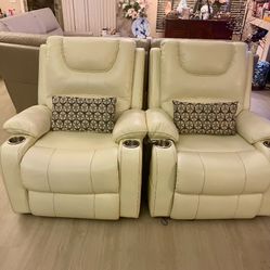 Leather Electric Recliner Chairs 
