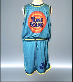 Space Jam Tune Squad Jersey + Shorts Men's Blue  Basketball Set  XL 