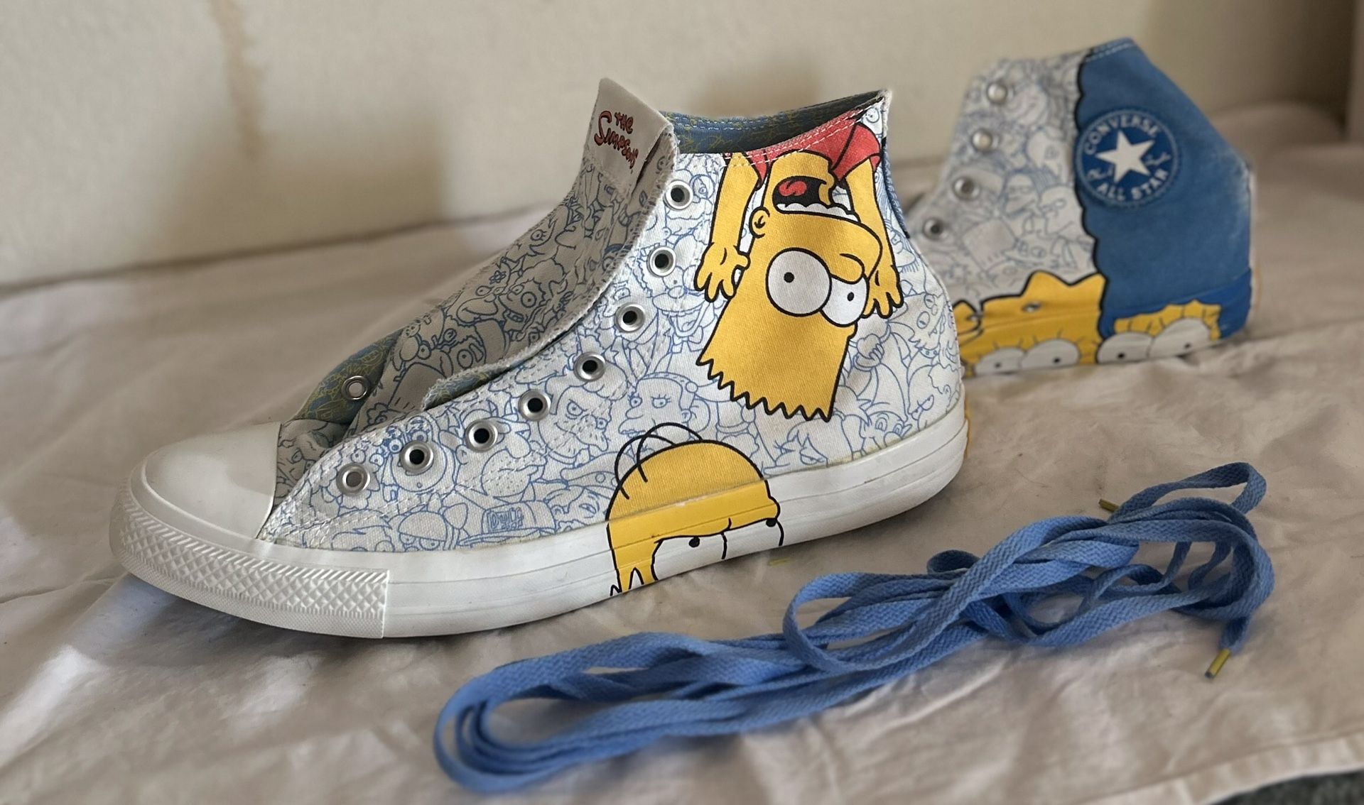 The Simpsons Converse Shoes: Men’s Size 12