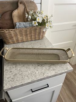 Metal tray $8