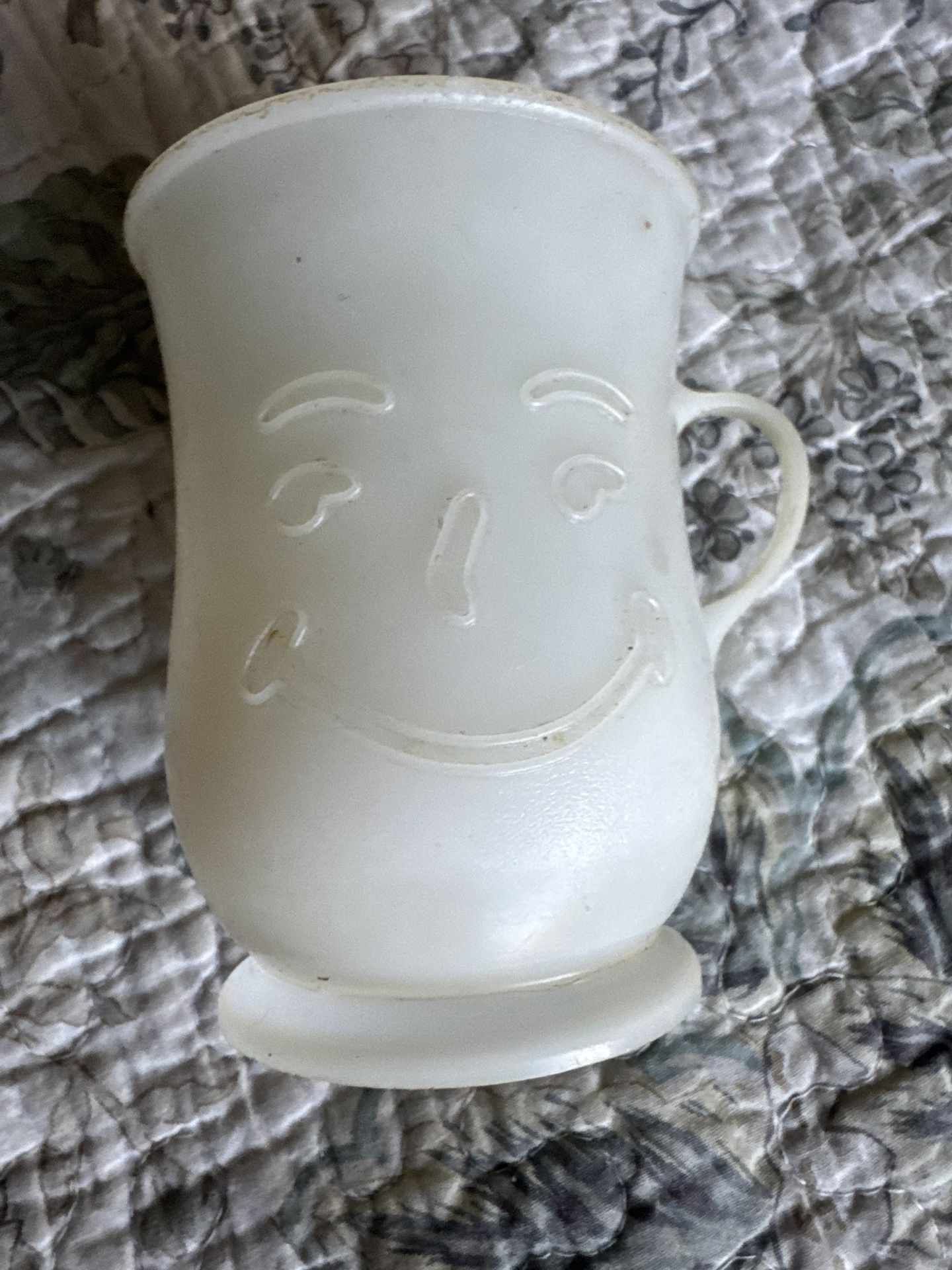 "Oh Yeah!" Vintage White Kool-Aid Man Plastic Mug/Cup