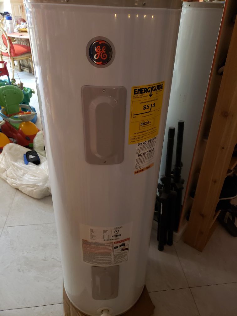 $99 Water heater tank GE 50gal (electric). 63hx19/1/2w
