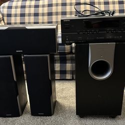 Onkya Home Theater With Surround Speakers