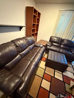 Couch set with ottoman