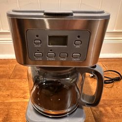 12-Cup Programmable Coffee Maker, Regular & Strong Brew Drip Coffee Machine for Home and Office