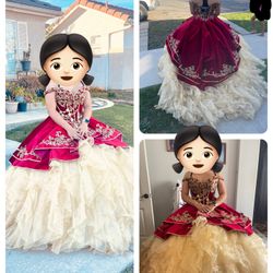 Charro Mexican Style Quinceañera Dress 