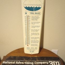 Vintage Thermometer Sign. Vintage 3M Advertising Metal Sign.  RARE. Please Read Description. MPU