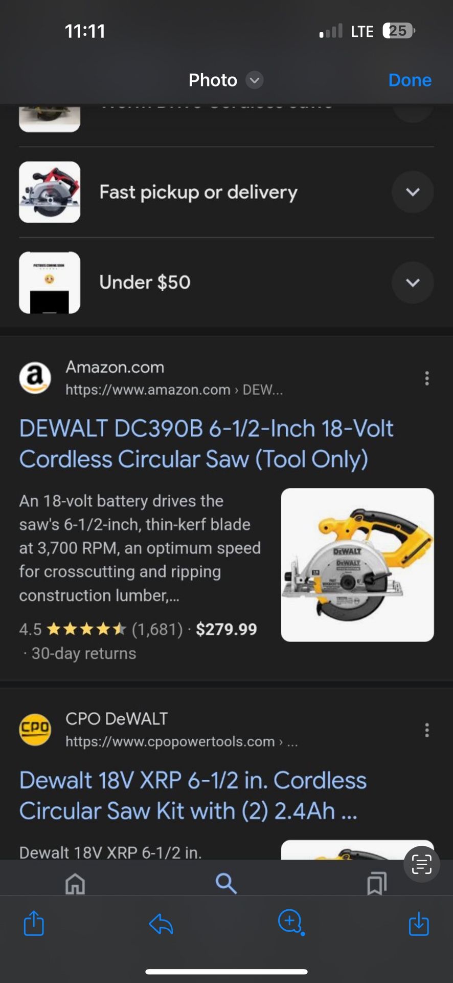 Dewalt Circular Saw Tool Only