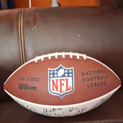 A signed Minnesota Vikings football