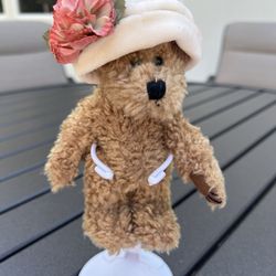 Vtg Boyds Bears "Carmella De Bearvoire" Plush Bear 20th Anniversary 1999 Hat Girl