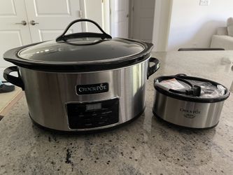 Crockpot Slow Cooker With Small Warmer
