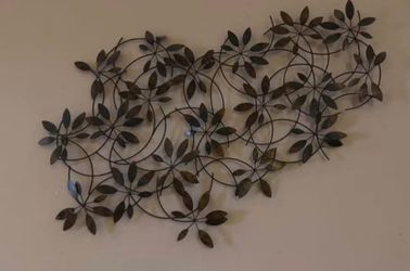Metal Leaf Wall Art Sculpture