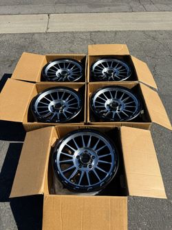 (5) New KMC IMPACT Machined 5x5 18” Wheels For Jeep Wrangler Gladiator 5x127