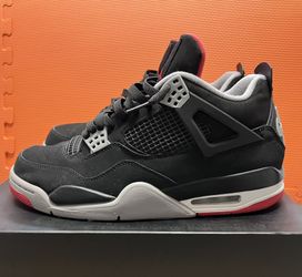 Nike Air Jordan 4 Bred 2019 Nubuck Size 10.5