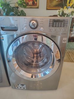 Washing machine needs a minor mechanical check-up; it works well.