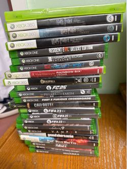 Xbox X series games and an Xbox 260 games