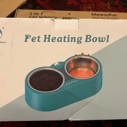 Pet essentials, heating Bowl And Cat Bed 