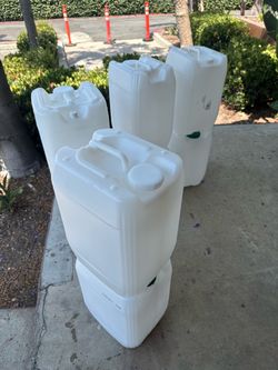 White Plastic Jerry Cans jugs container drums