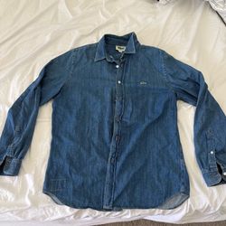 Lacoste denim shirts L size