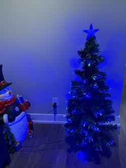 4 Foot Fiber Optic Christmas Tree Works Excellent 