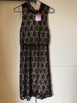 *New* Hand Beaded black flapper style dress