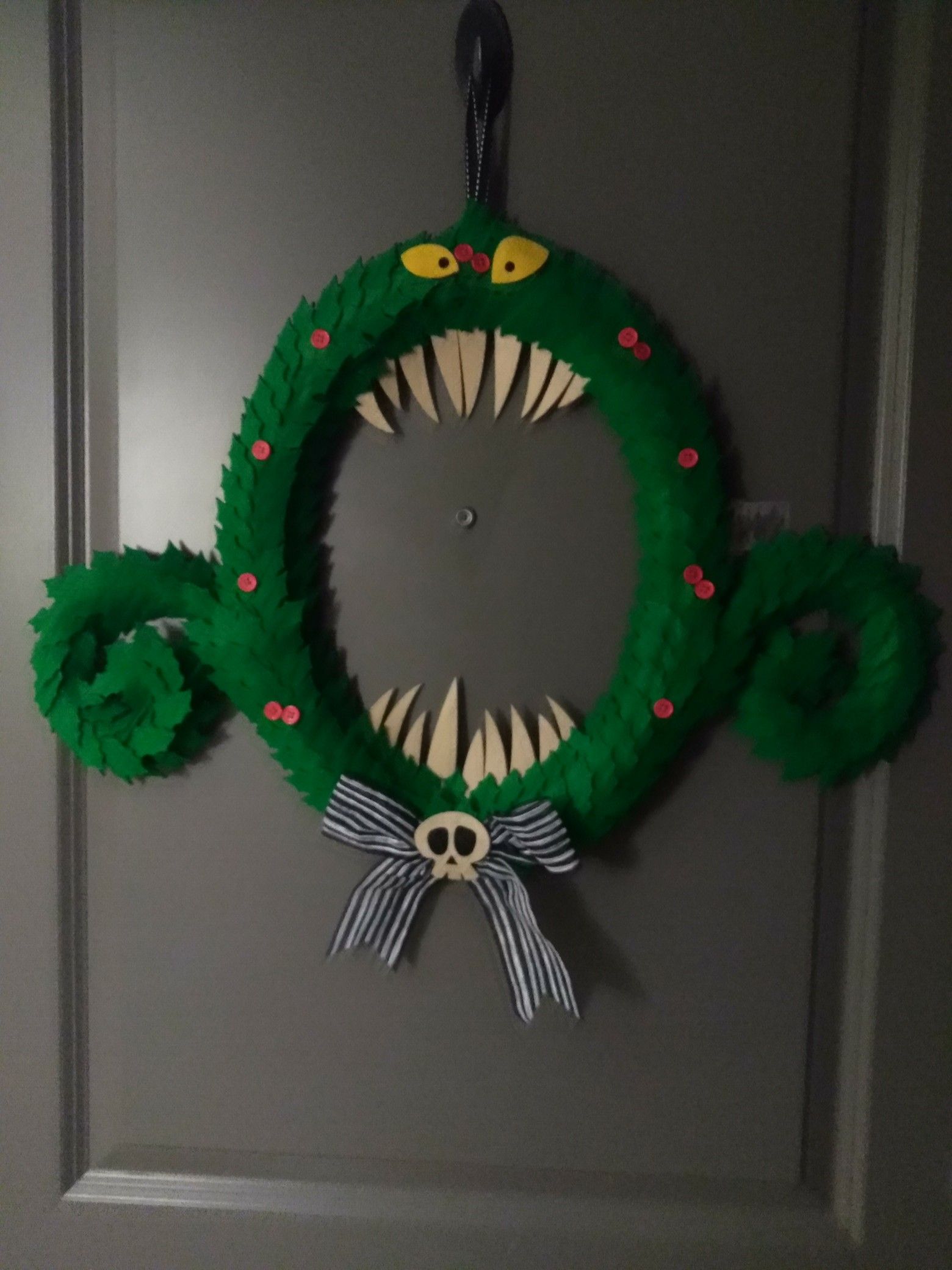 The Nightmare before Christmas scary wreath