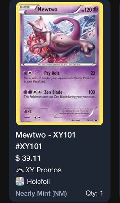 Mewtwo card