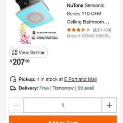 Bathroom Celing Fan With Bluetooth