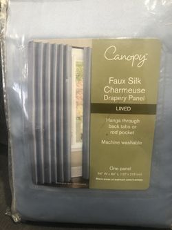 Baby Blue Drapery Panel/ Curtain