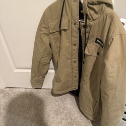 Khaki Brown Hurley Jacket Men’s Medium