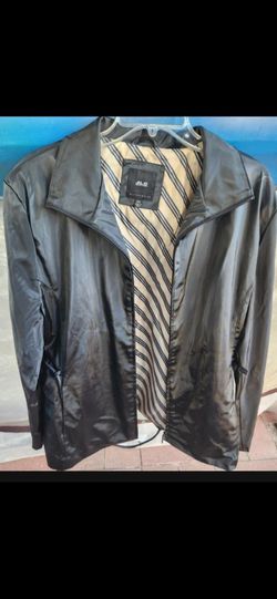 JLC Outerwear Black Faux Leather Jacket XXL