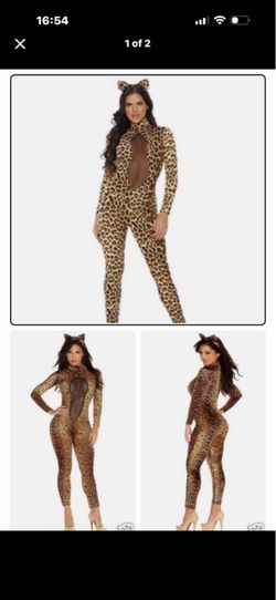 Leopard Print Catsuit Halloween Costume