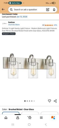 Emliviar 3 Light Vanity
