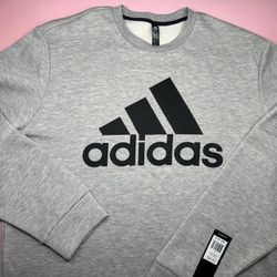 ADIDAS GRAY SWEATER SHIRT CLOTHES MEN SIZE L A5