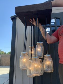 Mason Jar Ceiling Light