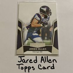 Jared Allen Minnesota Vikings Hall of Fame DE Topps Card.