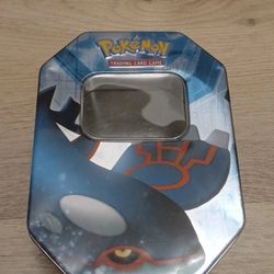 2006 POKEMON EX Kyogre Empty Premium Collectors Tin