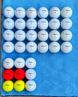 Matching Numbered Titleist Golf Balls – TruFeel / TruSoft Sets