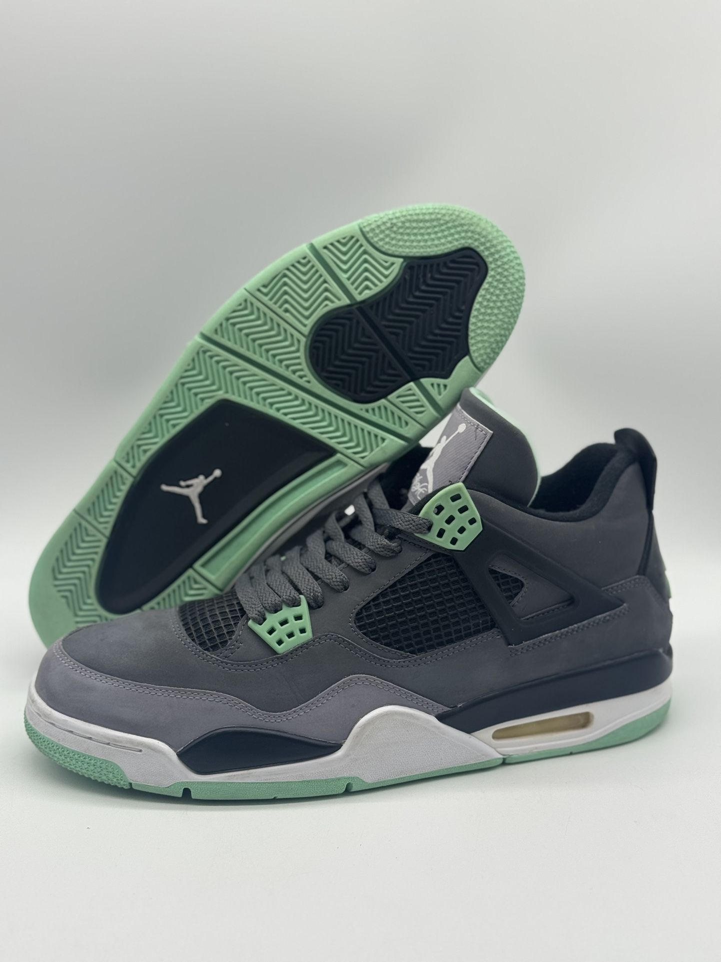 Nike Air Jordan 4 Retro Green Glow 308497-033 Men’s Size 12.5