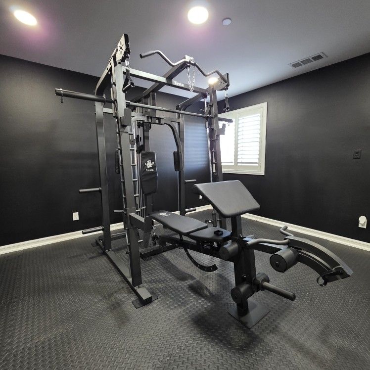Smith Machine 2001 | Multi-Use Adj Bench | Gym Equipment | Fitness | Squat Rack | Excercise |🔴WEIGHTS AND BARBELL SOLD SEPARATELY 🔴 FREE DELIVERY 🚚