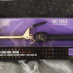 Hot Tools Professional Salon 3/4” 24K Gold Curling Iron Model #1101