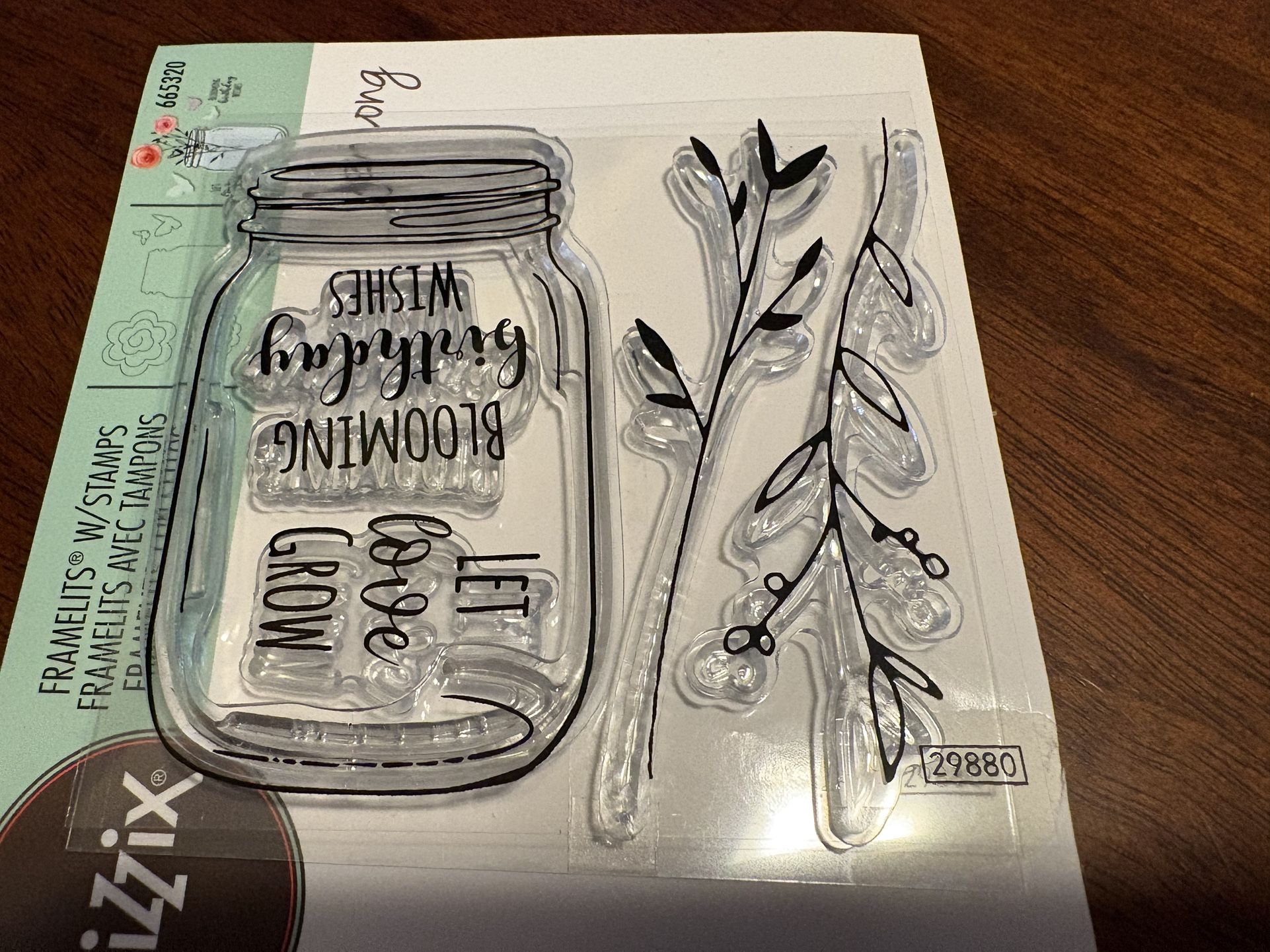 Sizzix Birthday Jar stamps & framelits