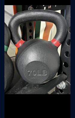 Cast Iron Kettlebell 70 LB - Black Matte Texture Finish - we have other weights available!