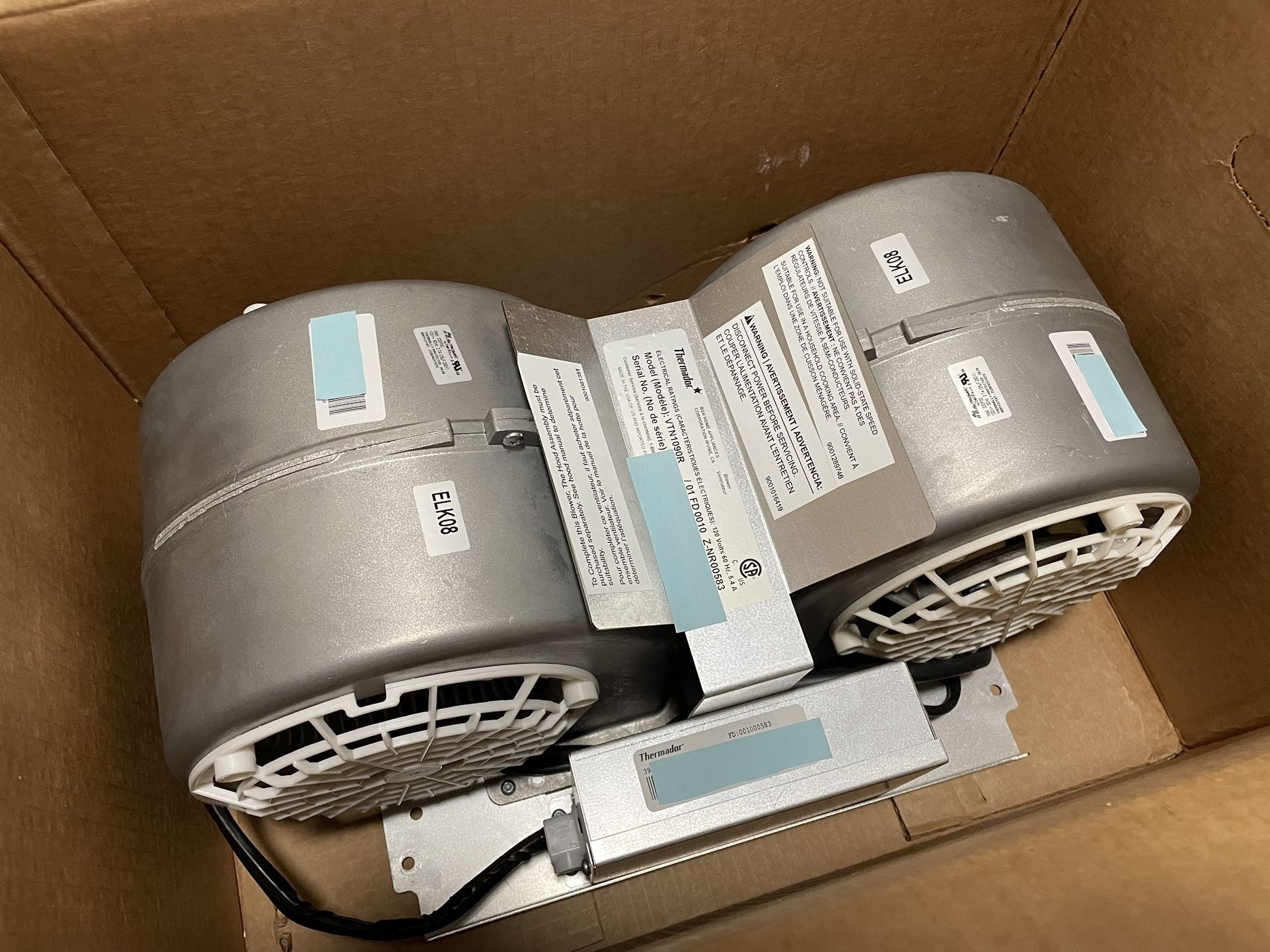 Thermador Blower 1000 cfm VTN1090R $700 OBO
