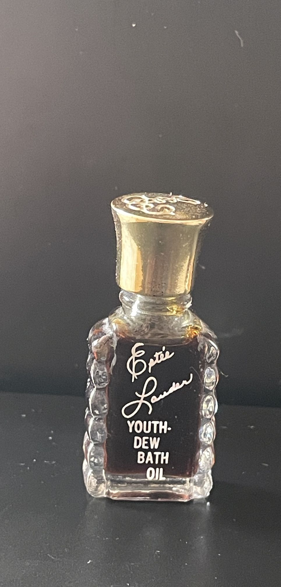 Vintage Estee Lauder Youth Dew Bath Oil Micro Miniature Collector Bottle