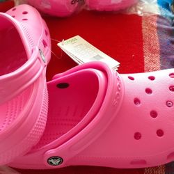 Croc's Bright Pink , Size 10. 