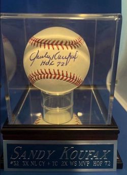 Sandy Koufax Autographed Baseball With Inscription *NO TRADES*