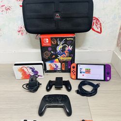 Nintendo Switch OLED Model: Pokemon Scarlet & Violet Edition Bonus 1 Carry Case , 1 Controller