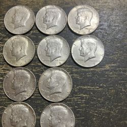 Franklin and Kennedy Silver half dollars