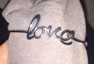 Sterling Silver Bracelet - Love